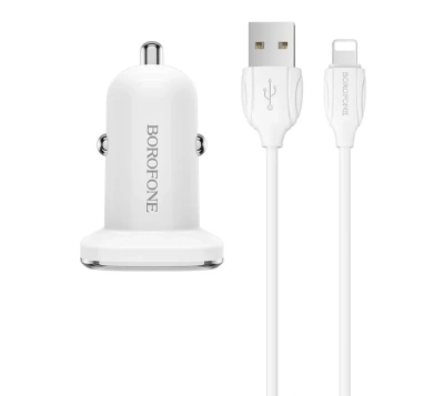 фото АЗУ Borofone\Maimi 12w 2.4a + кабель Lightning