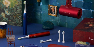 фото Электрическая ультразвуковая зубная щетка Xiaomi Soocas X3U Van Gogh Museum Design Красный