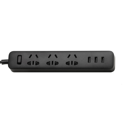 фото Удлинитель Xiaomi Mi Power Strip (3 розетки+3 USB, черный)