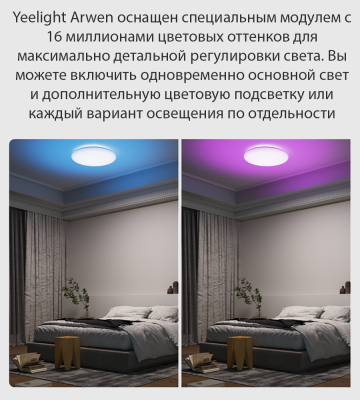 фото Потолочный светильник Yeelight YLXD013-A, 50 Вт