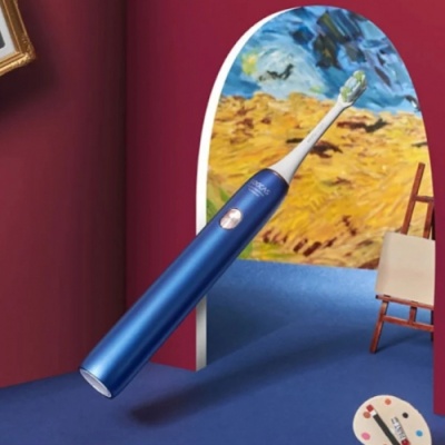 фото Электрическая ультразвуковая зубная щетка Xiaomi Soocas X3U Van Gogh Museum Design Синий