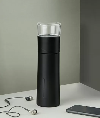 фото Заварочный термос Xiaomi Pinztea Tea Water Separation Cup Black