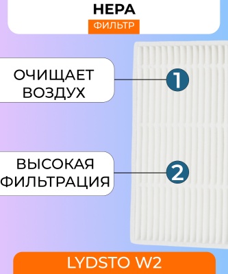 фото Воздушный фильтр для робот пылесоса Xiaomi Lydsto W2