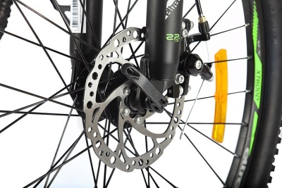 фото Электровелосипед Велогибрид Eltreco XT 600 D (Черно-зеленый-2383)