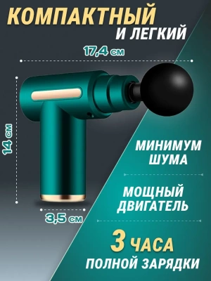 фото Перкуссионный массажер Xiaomi SKG F3, зеленый