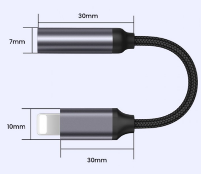 фото Переходник Lightning + 3,5 Jack