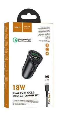 фото Автомобильное зарядное устройство HOCO Z39 Farsighted, 2*USB