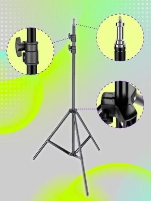 фото Кольцевая лампа RGB 33см c напольным штативом