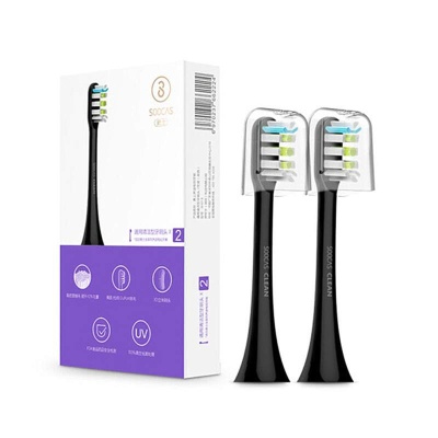 фото Сменные насадки Xiaomi Soocare X3 Чёрный 2шт (BH01B)