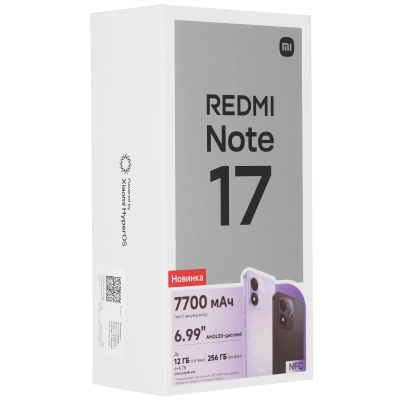фото Смартфон Xiaomi Redmi Note 17 4/128gb, Черный