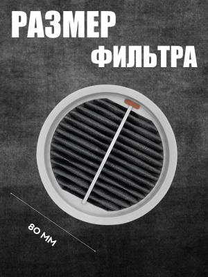 фото Воздушный фильтр для беспроводного пылесоса Xiaomi Roidmi X20/X30/X30/S2/F8 Storm Pro фото Воздушный фильтр для беспроводного пылесоса Xiaomi Roidmi X20/X30/X30/S2/F8 Storm Pro