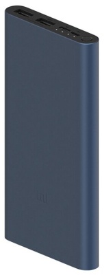 фото Внешний аккумулятор (Power Bank) XIAOMI Mi Power Bank 3 PLM13ZM, 10000мAч, черный